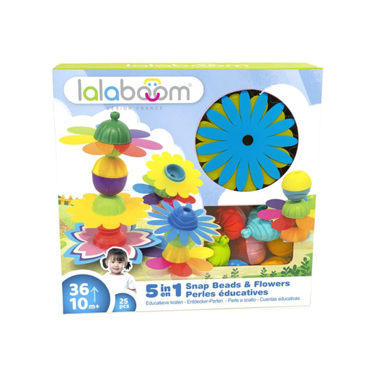 Set creativo, Flores y cuentas 25 unidades - Lalaboom