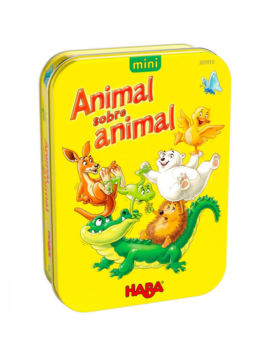 Animal sobre animal, juego de lata - Haba