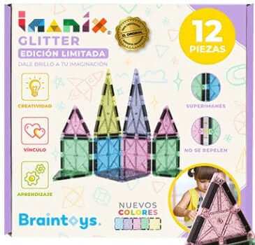 Imanix Glitter 12 piezas - Braintoys