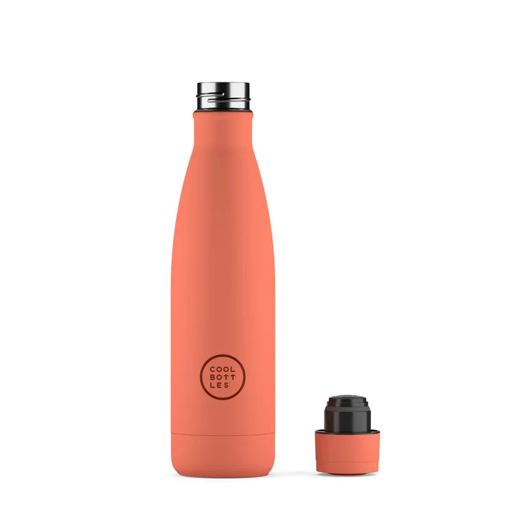 Botella de agua Pastel Coral 500ml  - Cool Bottles