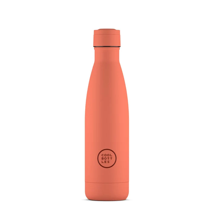 Botella de agua Pastel Coral 500ml  - Cool Bottles