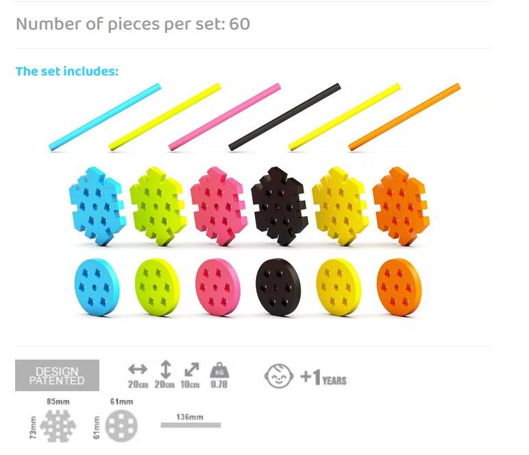 Meli set 60pcs Maxi Constructor