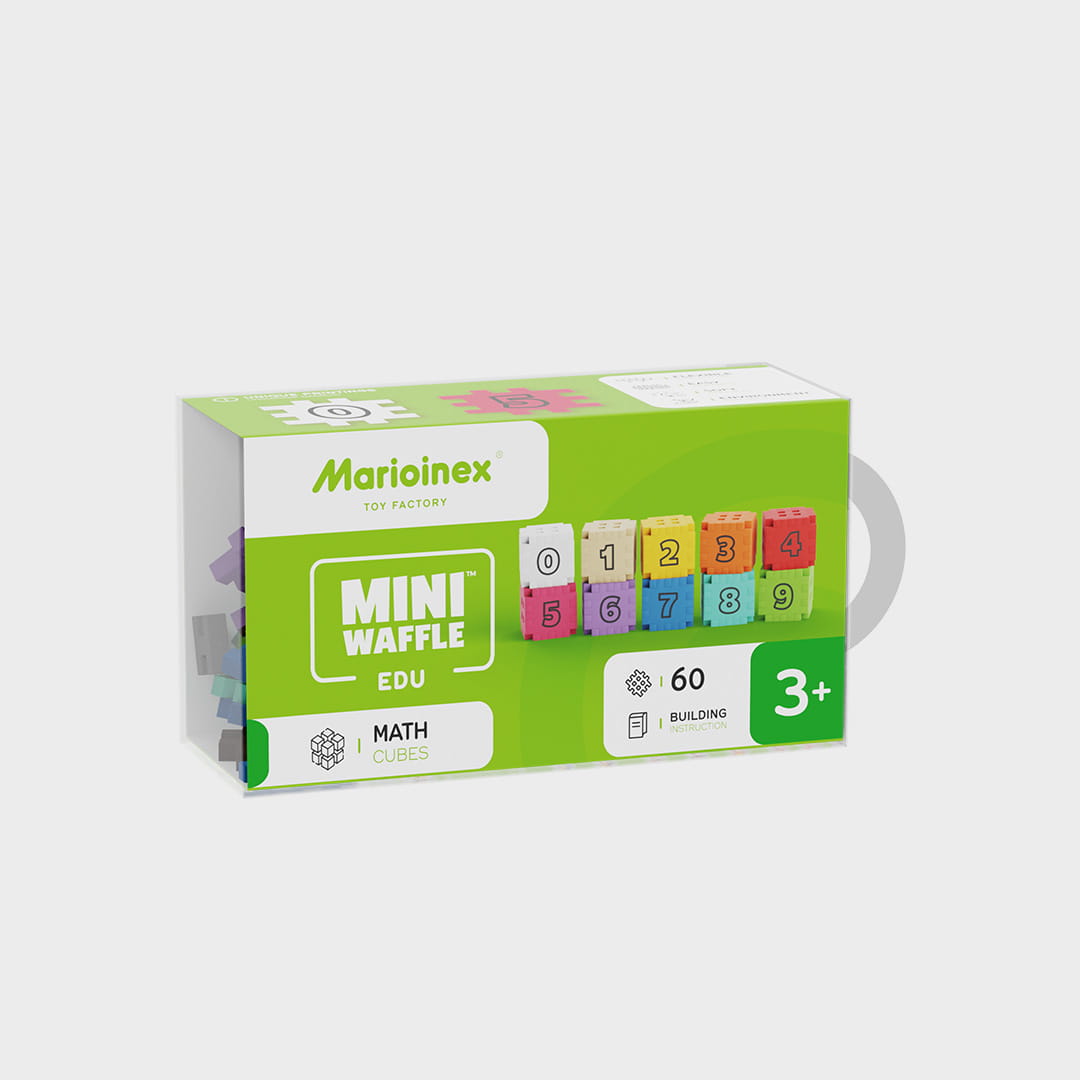 Mini Waffle Edu Maths, cubos 60 piezas - Marioinex