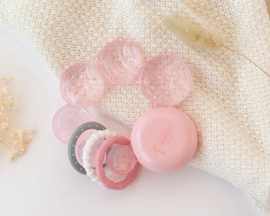 Mordedor de frio rosa- KioKids