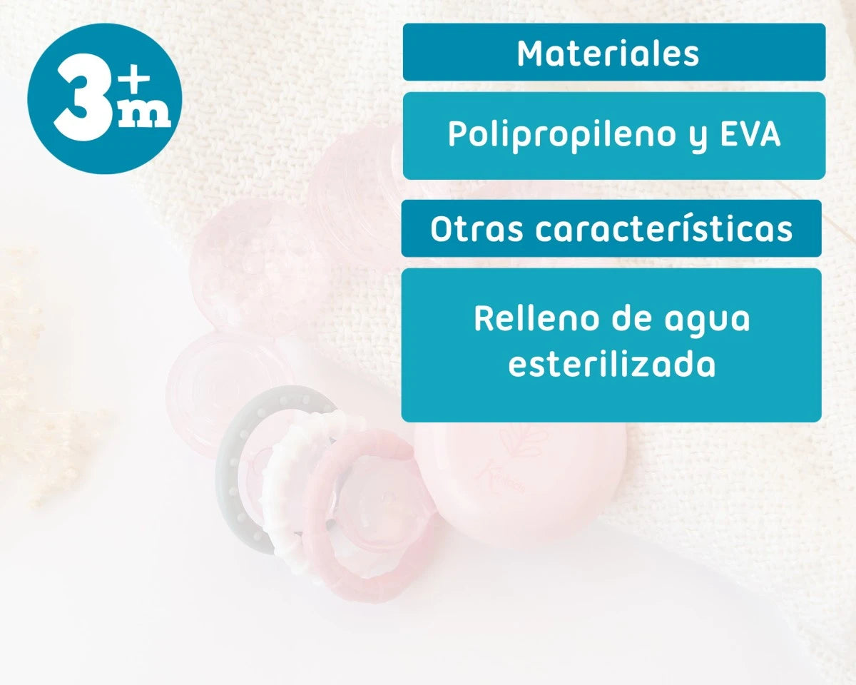 Mordedor de frio rosa- KioKids