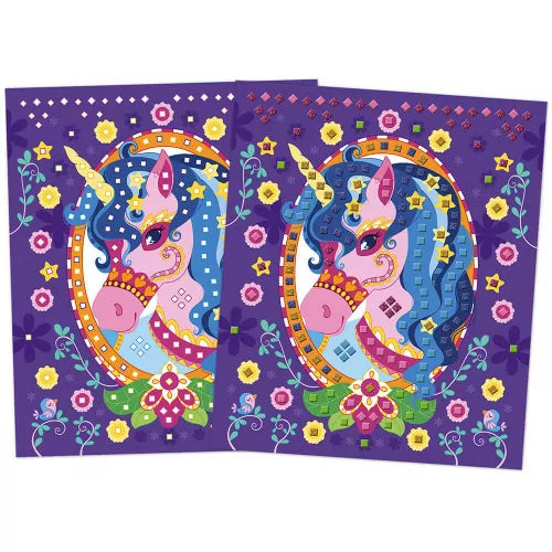Tarjetas decorables Mosaicos ponis y unicornios - Janod