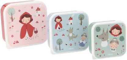 3 Cajas Almuerzo Little Red - Tutete