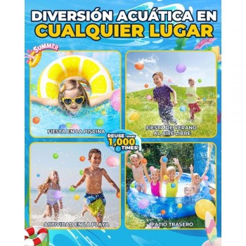 Globos de agua reutilizables Glitter- Soppycid