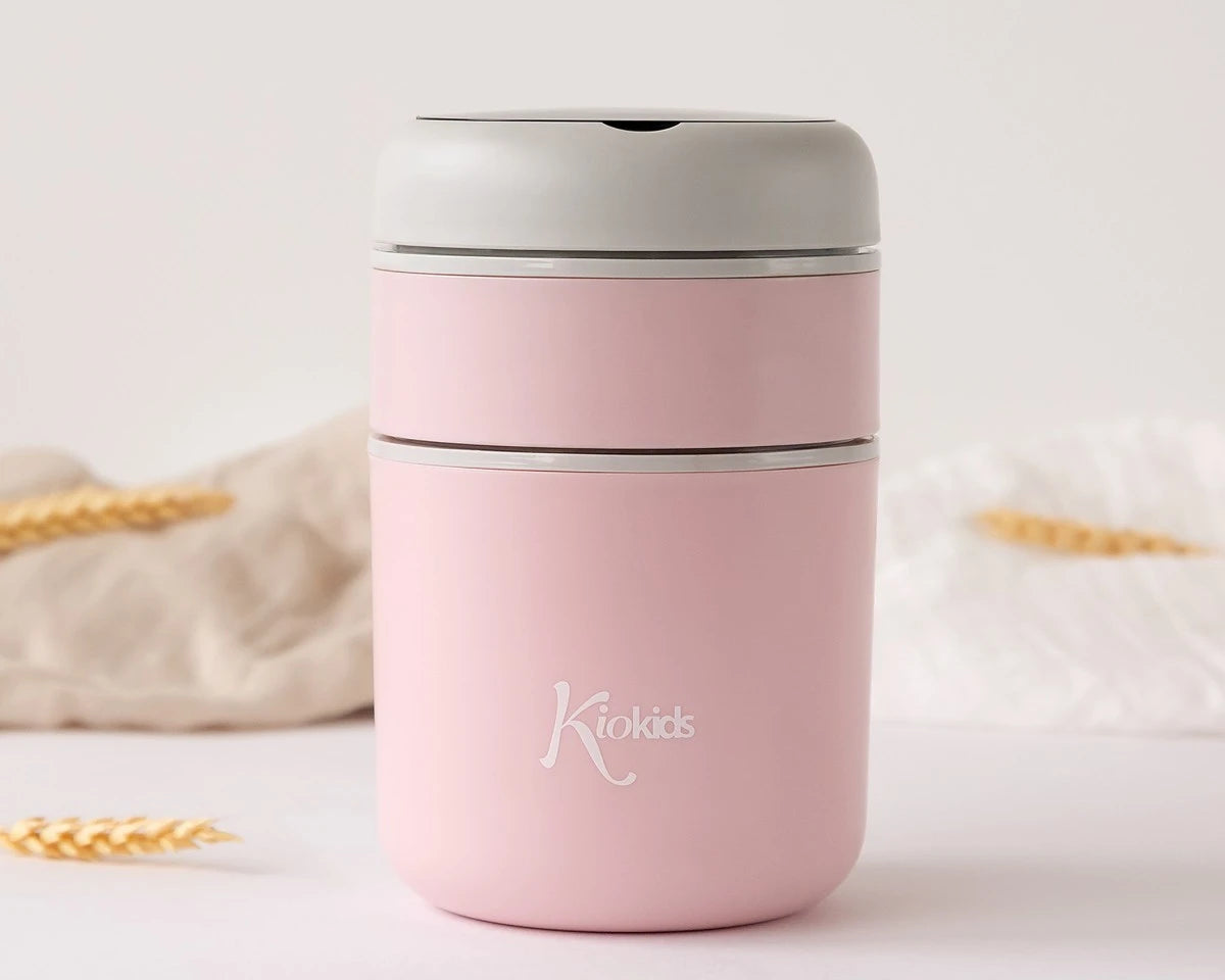 Termo con compartimentos 710 ml, rosa - Kiokids