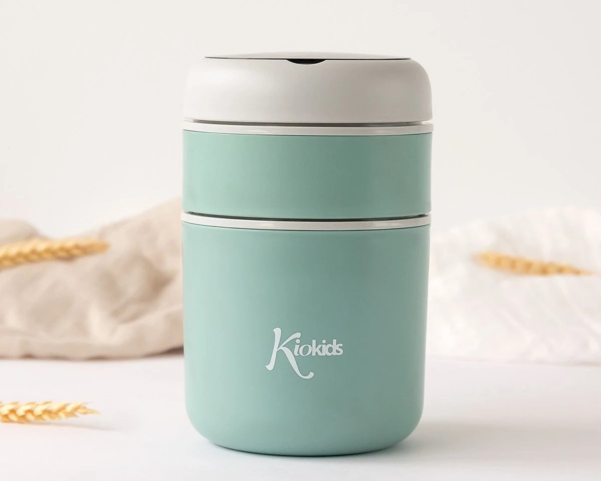 Termo con compartimentos 710 ml, salvia - Kiokids