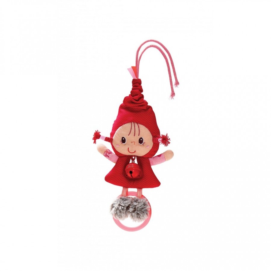 CAPERUCITA ROJA SONAJERO CON CAMPANILLA
