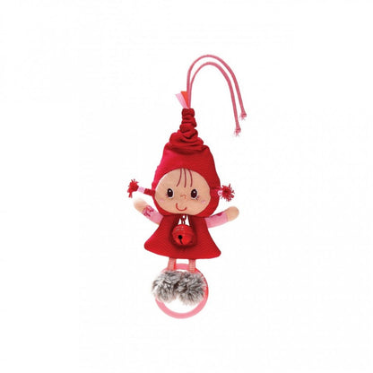 CAPERUCITA ROJA SONAJERO CON CAMPANILLA