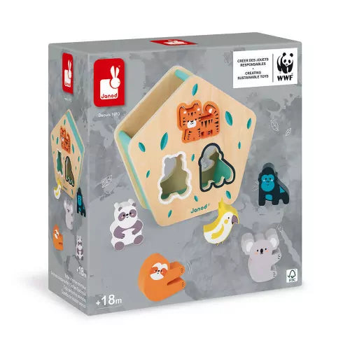 Caja de formas Animales de madera - Colaboración con WWF®