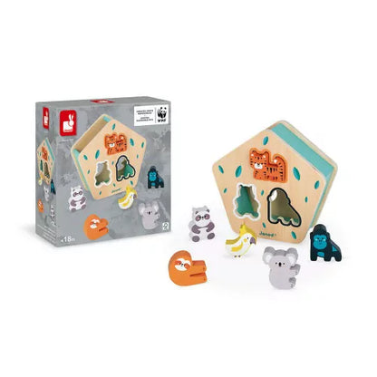 Caja de formas Animales de madera - Colaboración con WWF®