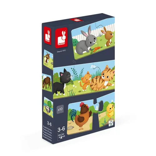 10 puzzles trionimo - Janod